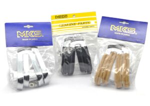 MKS Pedal-Halbhaken für klassische Rennradpedalen – Stahl/Chrom, verschiedene Ausführungen