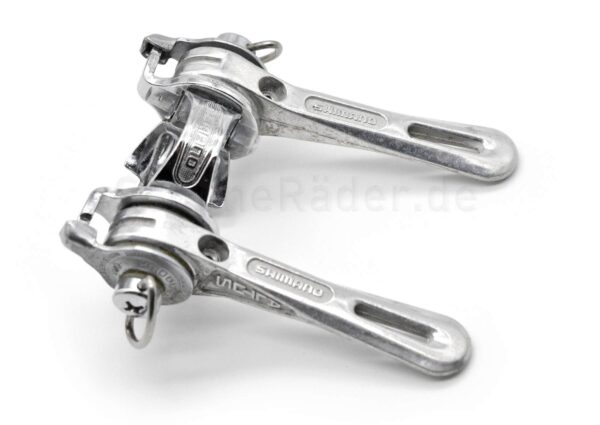 NOS Shimano Schalthebelset mit Schelle, 70er/80er Jahre