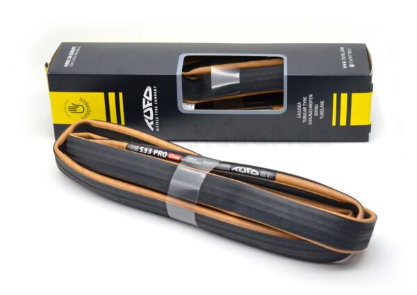 Tufo S33 PRO, tubular, schwarz/beige, Schlauchreifen