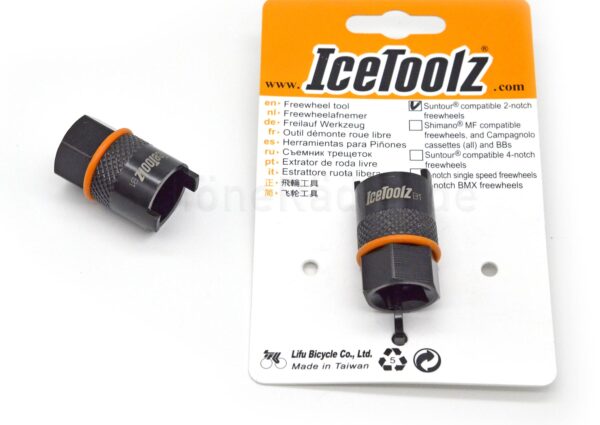 IceToolz Schraubkranz-Abzieher für Suntour 2-Nocken