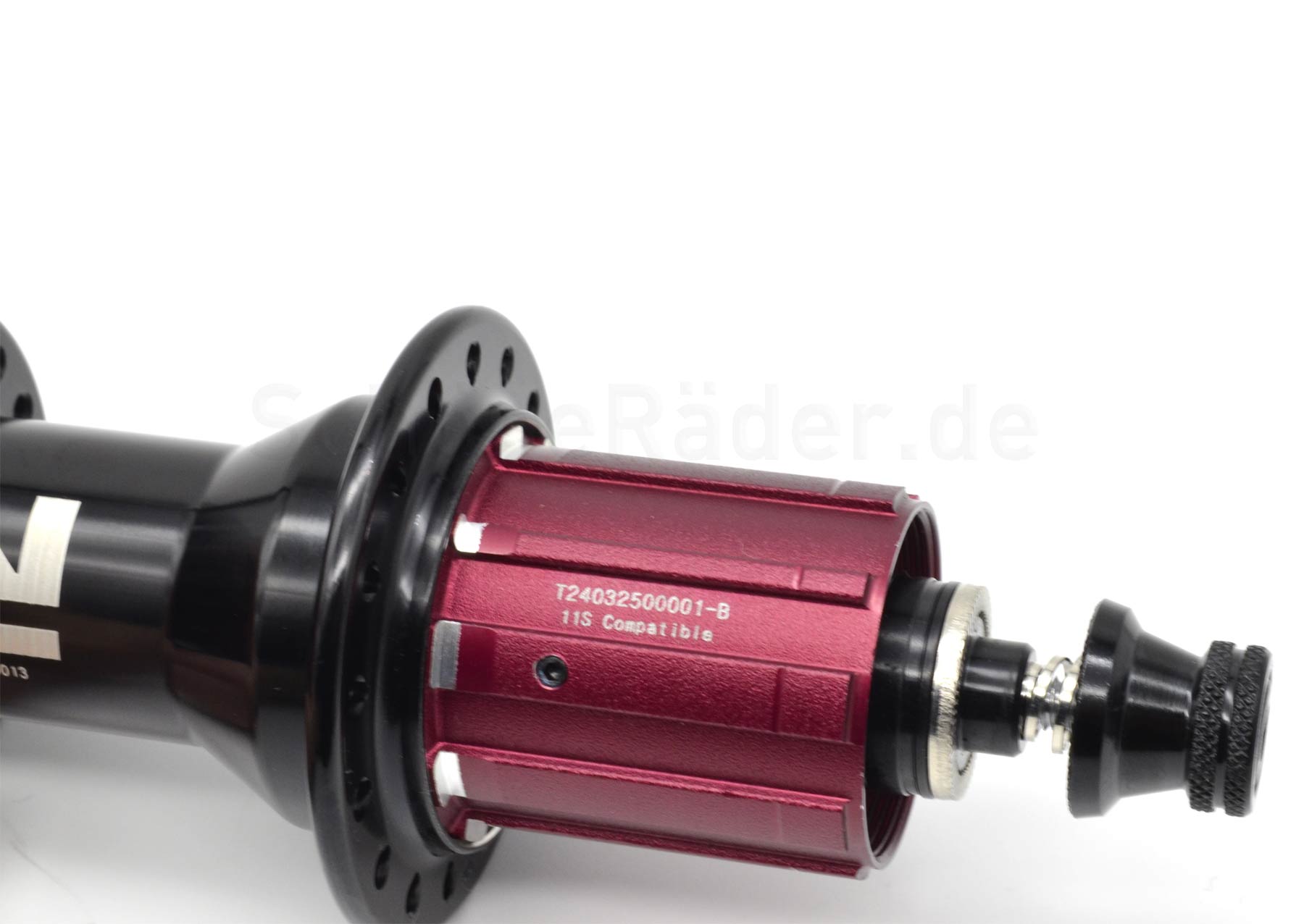 Novatec 11s Nabe Alu Superlight, 32 Loch, Felgenbremse, Hohlachse, V + H – Bild 6