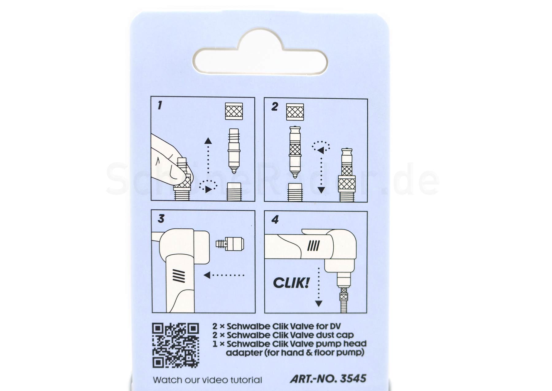 Schwalbe CLIK VALVE, verschiedene CONVERSION KITS, SV oder DV auf Clik Valve – Bild 19