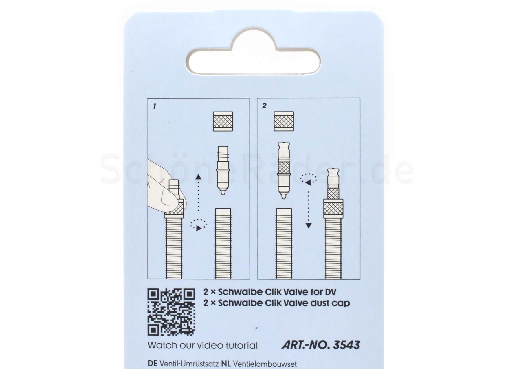 Schwalbe CLIK VALVE, verschiedene CONVERSION KITS, SV oder DV auf Clik Valve – Bild 14