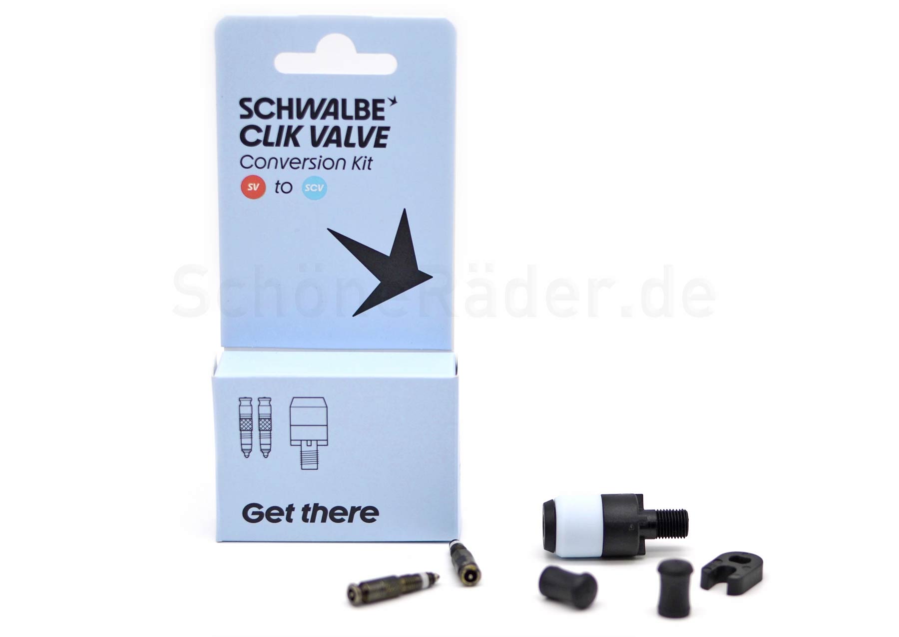 Schwalbe CLIK VALVE, verschiedene CONVERSION KITS, SV oder DV auf Clik Valve – Bild 8