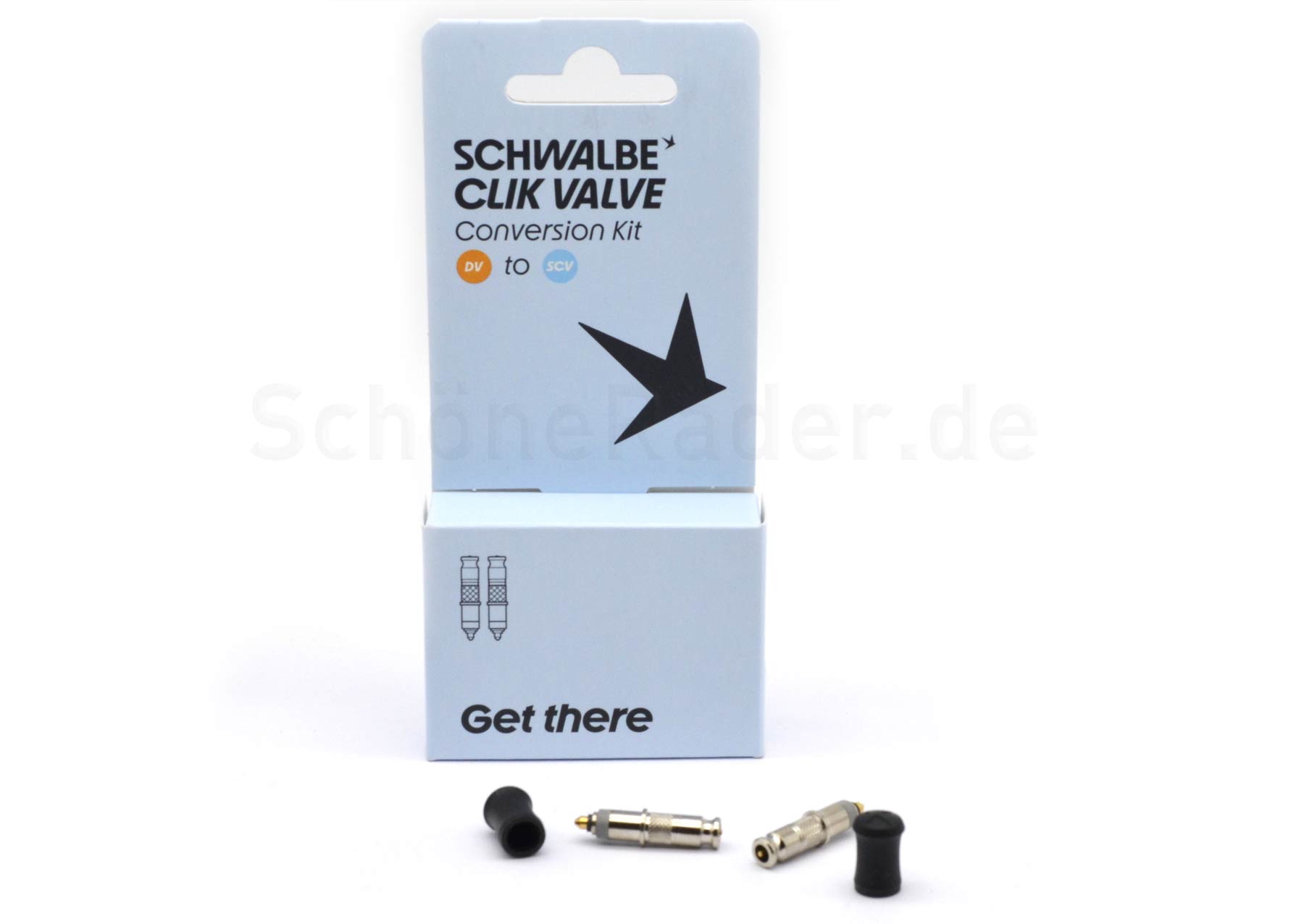 Schwalbe CLIK VALVE, verschiedene CONVERSION KITS, SV oder DV auf Clik Valve – Bild 12